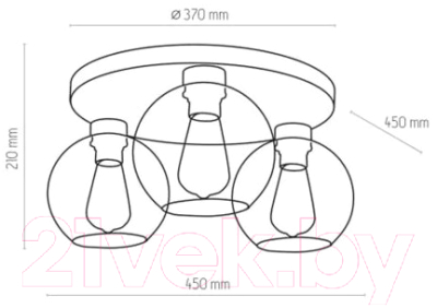 Люстра TK Lighting Cubus Graphite 2776