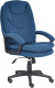 Кресло офисное Tetchair Comfort LT флок (синий) - 