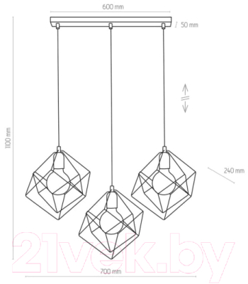 Люстра TK Lighting Alambre 2699