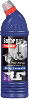 Средство для устранения засоров Sanfor Для ванной (750мл)