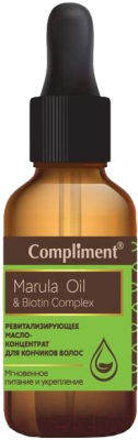 Масло для волос Compliment Marula Oil & Biotin Complex Ревитализирующее масло-концентрат (25мл)