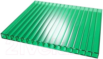 Сотовый поликарбонат TitanPlast 1050x2000x4 (зеленый)