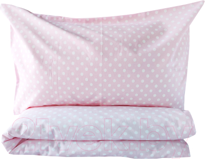 Комплект постельный для малышей Martoo Comfy С / CMS-3-PN (розовый горох)