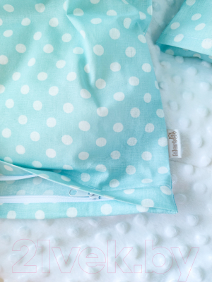 Комплект постельный для малышей Martoo Comfy С / CMS-3-BL (голубой горох)