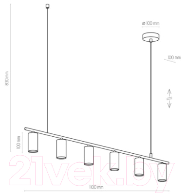 Люстра TK Lighting Logan Black 4428