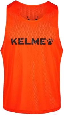 Манишка футбольная Kelme Adult Training Vest / 8051BX1001-932 (L, оранжевый)