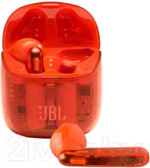 Беспроводные наушники JBL Tune 225TWS Ghost / T225TWSGHOSTORG (оранжевый)