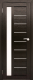Дверь межкомнатная Юни Амати 04 40x200 (дуб венге/стекло белое) - 