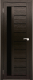 Дверь межкомнатная Юни Амати 04 40x200 (дуб венге/стекло черное) - 