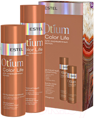 Набор косметики для волос Estel Otium Color Life для окрашенных волос Шампунь+Бальзам (250мл+200мл)