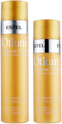 Набор косметики для волос Estel Otium Wave Twist для вьющихся волос Шампунь 250мл+Бальзам 200мл
