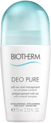 

Антиперспирант шариковый Biotherm, Deo Pure без спирта