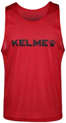 Манишка футбольная Kelme Adult Training Vest / 8051BX1001-611 (S, красный)