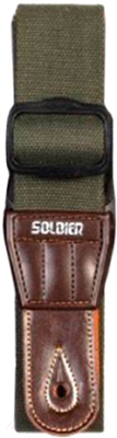 Ремень для гитары Soldier STP13143 (зеленый)