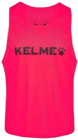 Манишка футбольная Kelme Adult Training Vest / 8051BX1001-931 (L, черный/розовый) - 