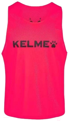 Манишка футбольная Kelme Adult Training Vest / 8051BX1001-931 (L, черный/розовый)