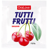 Лубрикант-гель Bioritm Tutti-Frutti вишня / 30009 (20x4г) - 