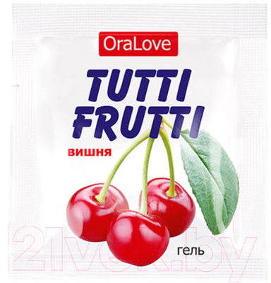Лубрикант-гель Bioritm Tutti-Frutti вишня / 30009 (20x4г)