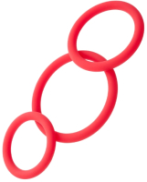 Набор эрекционных колец ToyFa Black & Red / 901404-9 (красный) - 