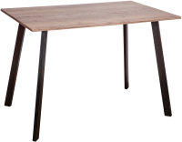 Обеденный стол Listvig Слим 2 110x70 (дуб/черный) - 