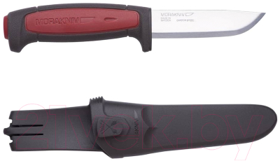 Нож туристический Morakniv Pro C / 12243 (бордовый/черный)