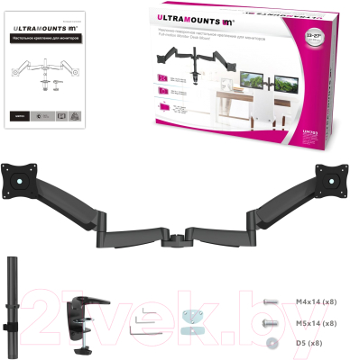 Кронштейн для монитора Ultramounts UM 703 (черный)