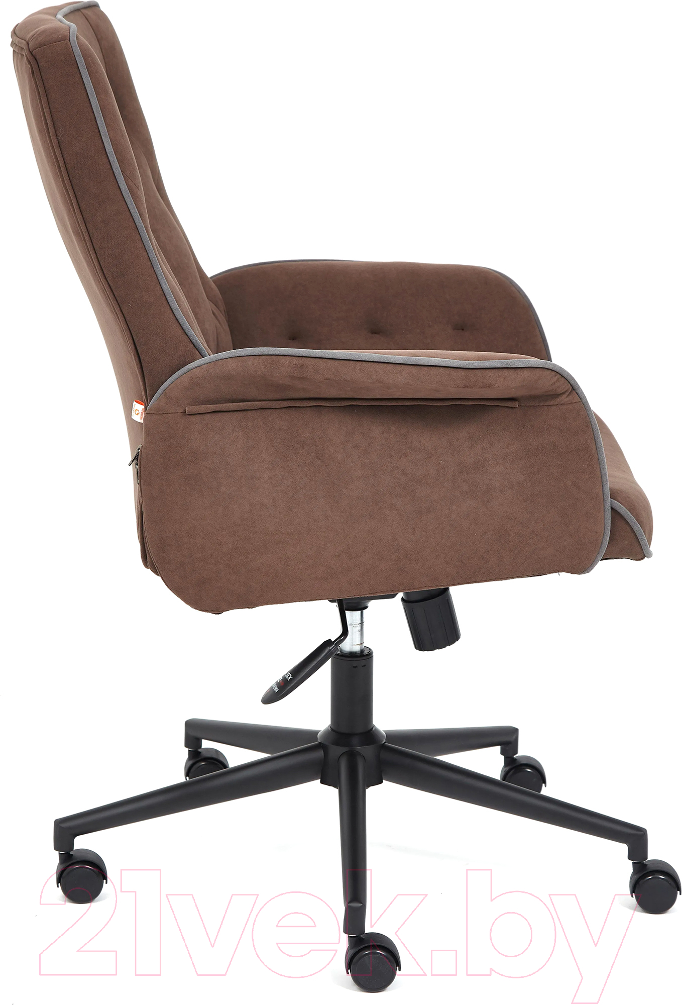 Кресло офисное Tetchair Madrid флок (коричневый)