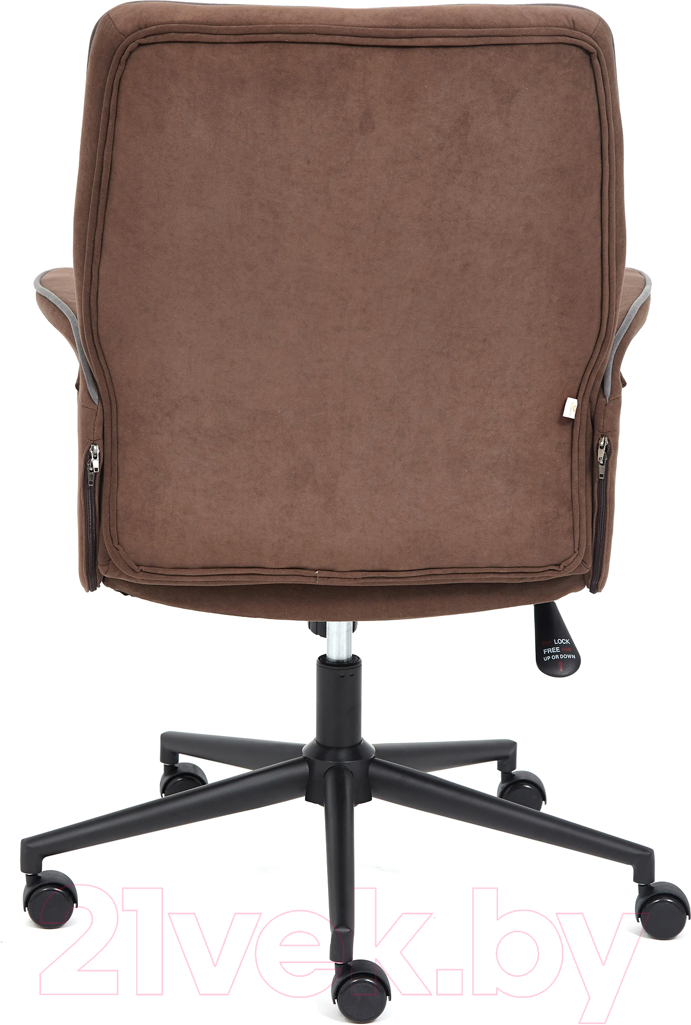 Кресло офисное Tetchair Madrid флок (коричневый)