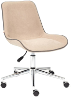 Кресло офисное Tetchair Style флок (бежевый) - 