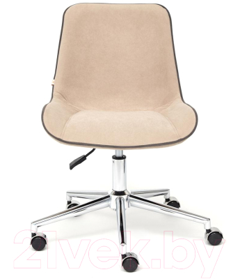 Кресло офисное Tetchair Style флок (бежевый)