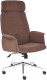 Кресло офисное Tetchair Charm флок (коричневый) - 