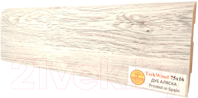 

Плинтус Teckwood, МДФ 75x16x2150