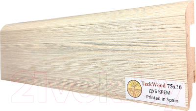 

Плинтус Teckwood, МДФ 75x16x2150