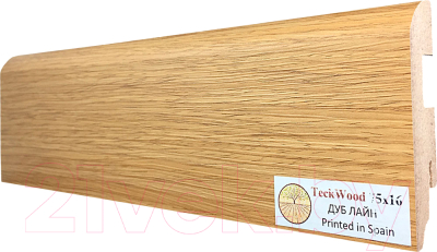 Плинтус Teckwood МДФ 75x16x2150 (дуб лайн)