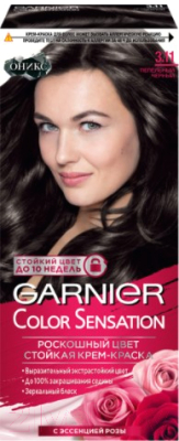 

Крем-краска для волос Garnier, Шатен, Color Sensation 3.11