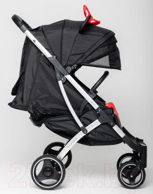 Детская прогулочная коляска Keka Yoya Plus / 2000000029962 (черно-красный/белая рама)