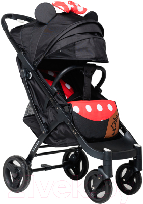 Детская прогулочная коляска Keka Yoya Plus / 2000000030128 (черно-красный/черная рама)
