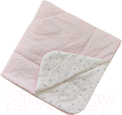 Одеяло для малышей Martoo Basik S / BS-S-PN/GR (розовый/серый)