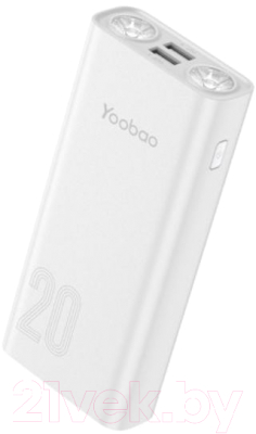 Портативное зарядное устройство Yoobao Power Bank LED L20 (белый)