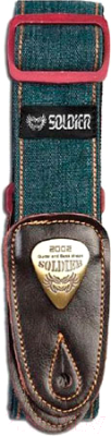Ремень для гитары Soldier STP13072 (джинсовый темно-зеленый)