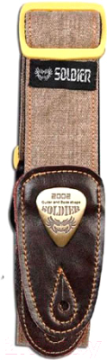 Ремень для гитары Soldier STP13073 (джинсовый бежевый)