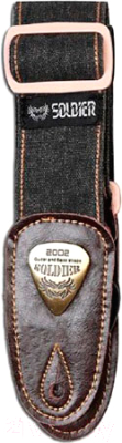 Ремень для гитары Soldier STP13075 (джинсовый черный)