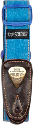 Ремень для гитары Soldier STP13074 (джинсовый голубой)