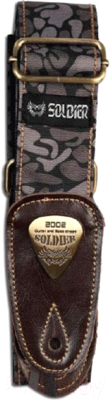 Ремень для гитары Soldier STP1306A3 (серый)