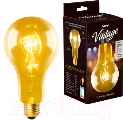 Лампа Uniel Vintage IL-V-A95-60-GOLDEN-E27 SW01 / UL-00000477