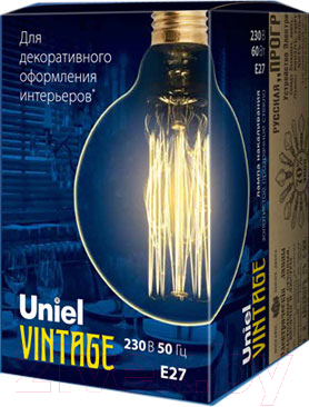 

Лампа Uniel, Vintage IL-V-G95-60/GOLDEN/E27 VW01 / UL-00000479