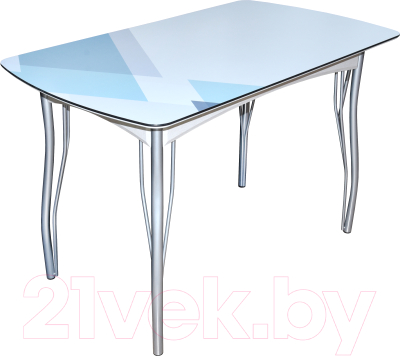 Обеденный стол BTS Геометрик 70x120 (хром)