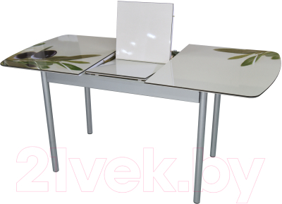 Обеденный стол BTS Олива раздвижной 70x120 (хром)
