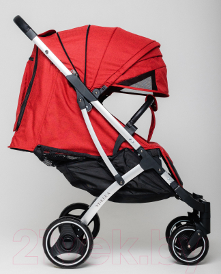 Детская прогулочная коляска Keka Yoya Plus / 2000000030326 (красный/серебристая рама)
