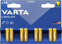 Комплект батареек Varta Longlife AAA DB / 04103101418 (8шт) - 